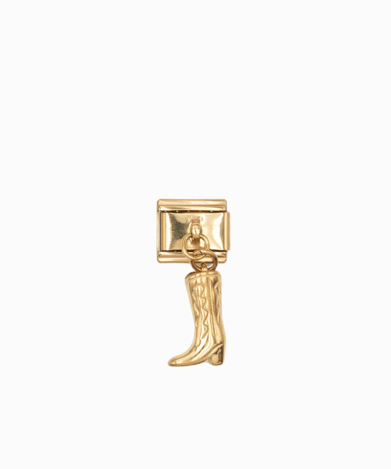 Maillon italien pendant 9x10mm - Doré