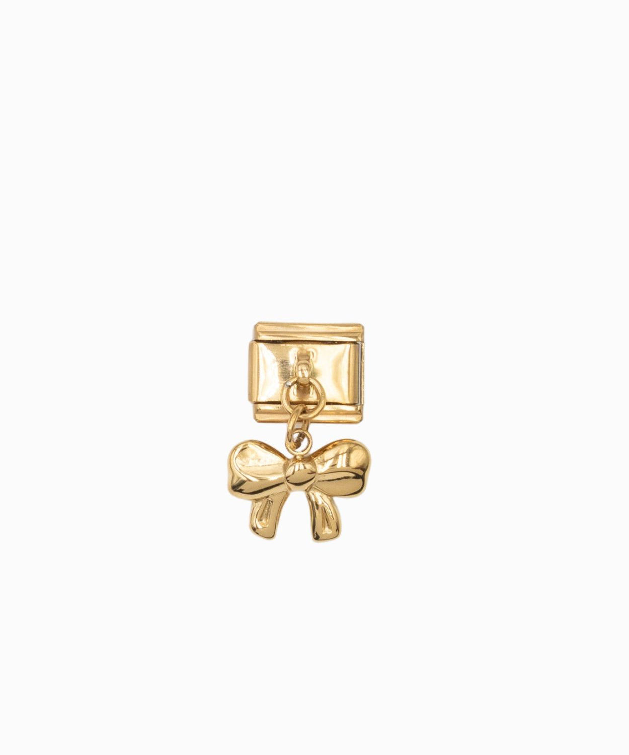 Maillon italien pendant 9x10mm - Doré
