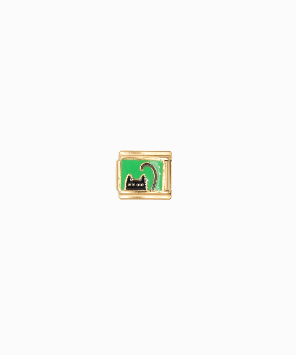 Maillon italien 9x10mm - Doré