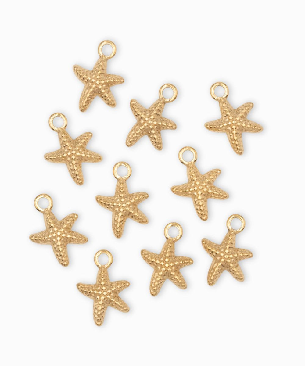Pendentif étoile de mer 10x9mm