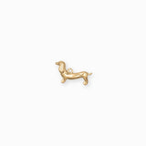 Pendentif chien teckel 11.5x19mm