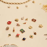 Pendentif en traces de coquillages 13.2x14mm