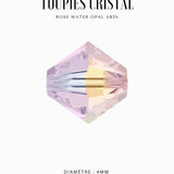 Toupies Swarovski 4mm - Rose