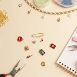 Pendentif coeur strass 15x15 mm