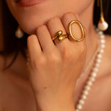 Bague goutte 13x22mm