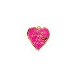 Pendentif More amor por favor 15x14mm - Doré