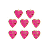 Pendentif More amor por favor 15x14mm - Doré