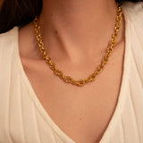 Collier dentelée 10x8mm