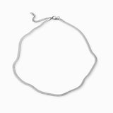 Collier maille Serpentine plate 3mm - Longueur 40 cm