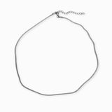 Collier Serpentine plate 2mm - Longueur 40 cm
