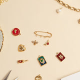 Broche + 3 anneaux 11x35mm