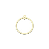 Breloques rondes ajourées 20mm