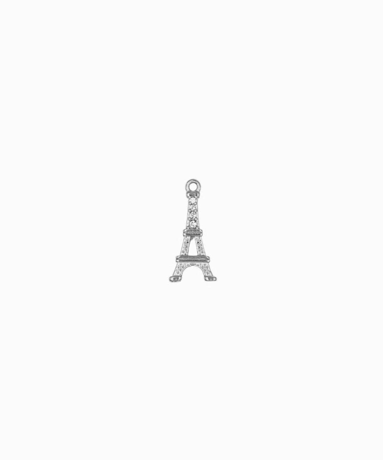 Pendentif Tour Eiffel Strass 17x9mm