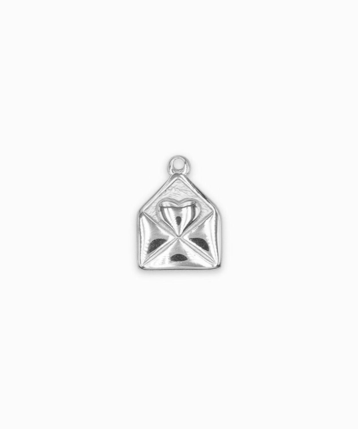Pendentif lettre d'amour 14x10mm