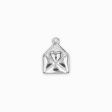 Pendentif lettre d'amour 14x10mm