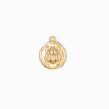 Pendentif scarabée rond 14x13mm