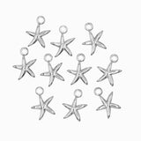 Pendentif étoile de mer lisse 15x12mm