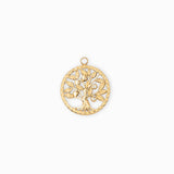 Pendentif Médaille arbre de vie torsadé 15mm