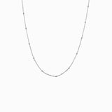 Collier maille forçat/bille 1.20x1.60mm - Longueur 40 cm