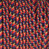Fil de nylon et coton tressé 2mm - Coquelicot nocturne