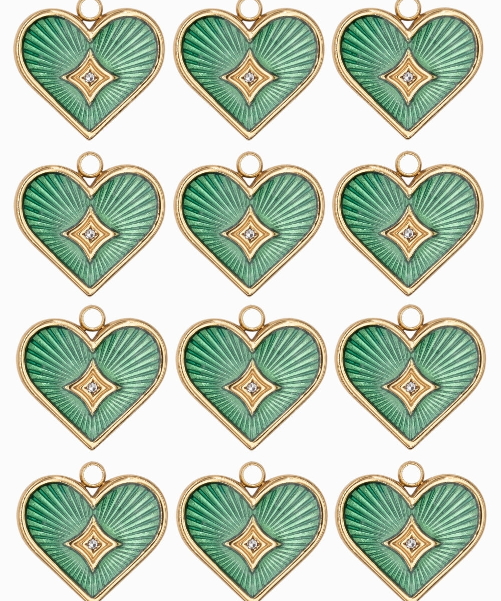 Pendentifs coeur 16x15mm