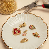 Pendentif coeur fléché 11x15 mm
