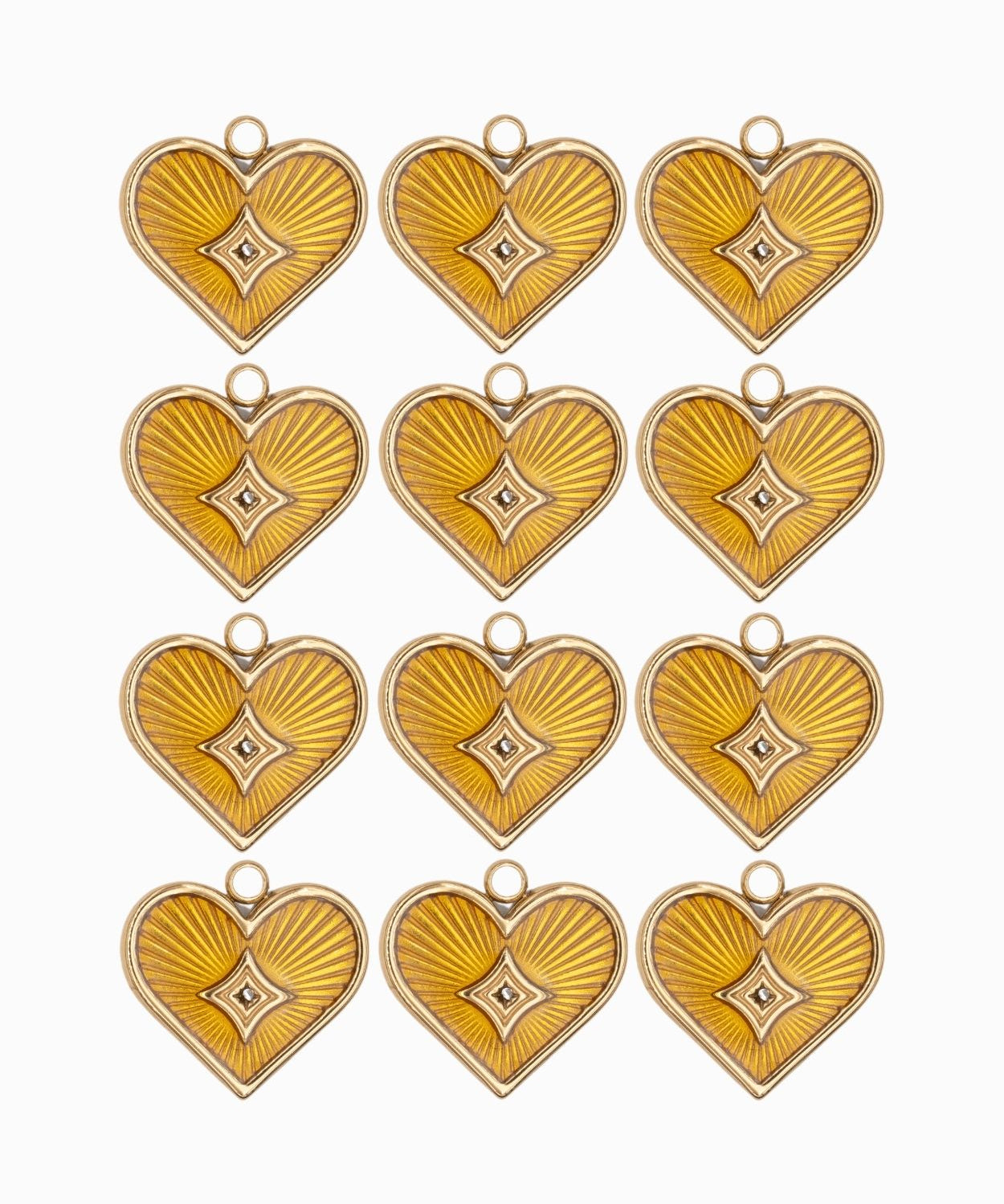 Pendentifs coeur 16x15mm