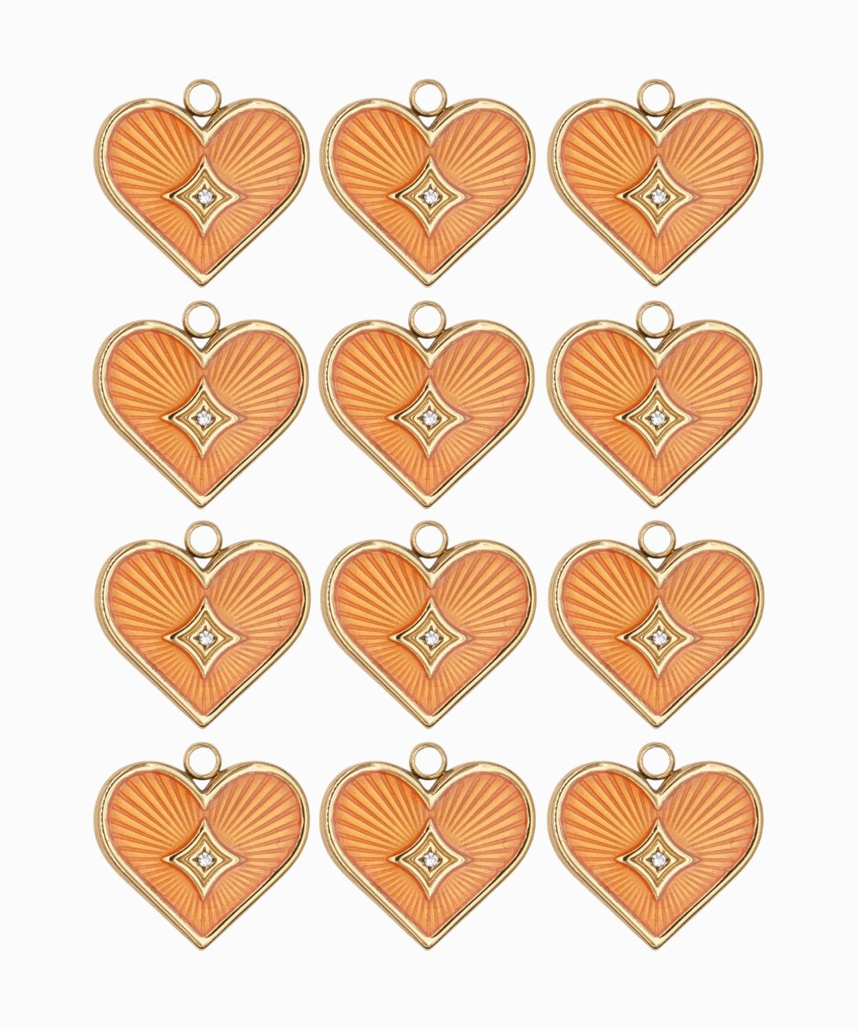 Pendentifs coeur 16x15mm