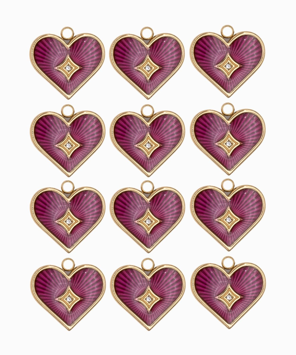 Pendentifs coeur 16x15mm