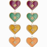 Pendentifs coeur 16x15mm - Lot mélangé