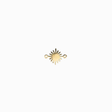 Pendentif intercalaire Rayons 10x14mm plaqué or
