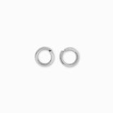 Anneaux ouverts rhodiés 6x0.9mm