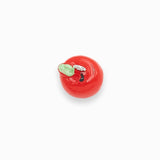 Breloque pomme rouge 11x13mm