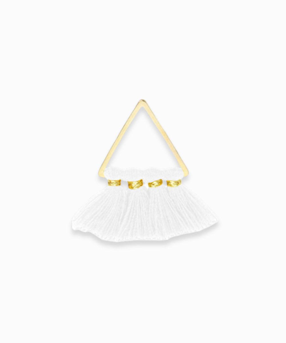 Pendentif pompon en coton 15x22mm