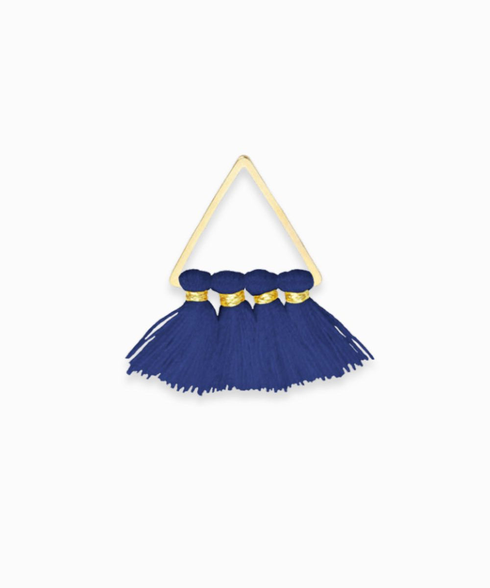 Pendentif pompon en coton 15x22mm
