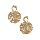 Clous d'oreilles feuille 35x24 mm