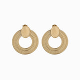 Clous d'oreilles cercle plateau 14x10mm