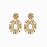 Clous d'oreilles ovale suspendu 8x6mm