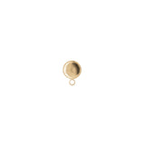 Clous d'oreilles plateaux dentelés avec attache 8mm
