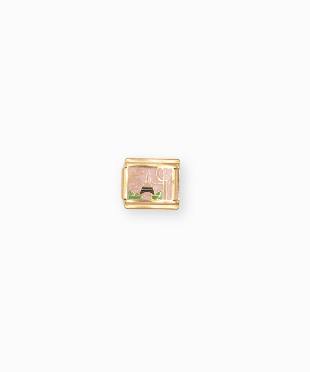 Maillon italien 9x10mm - Doré