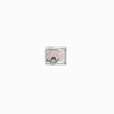 Maillon italien 9x10mm - Rhodié