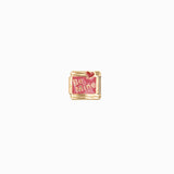 Maillon italien 9x10mm - Doré