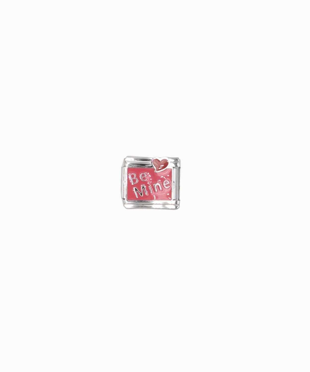Maillon italien 9x10mm - Rhodié