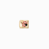 Maillon italien 9x10mm - Doré
