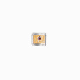 Maillon italien 9x10mm - Rhodié