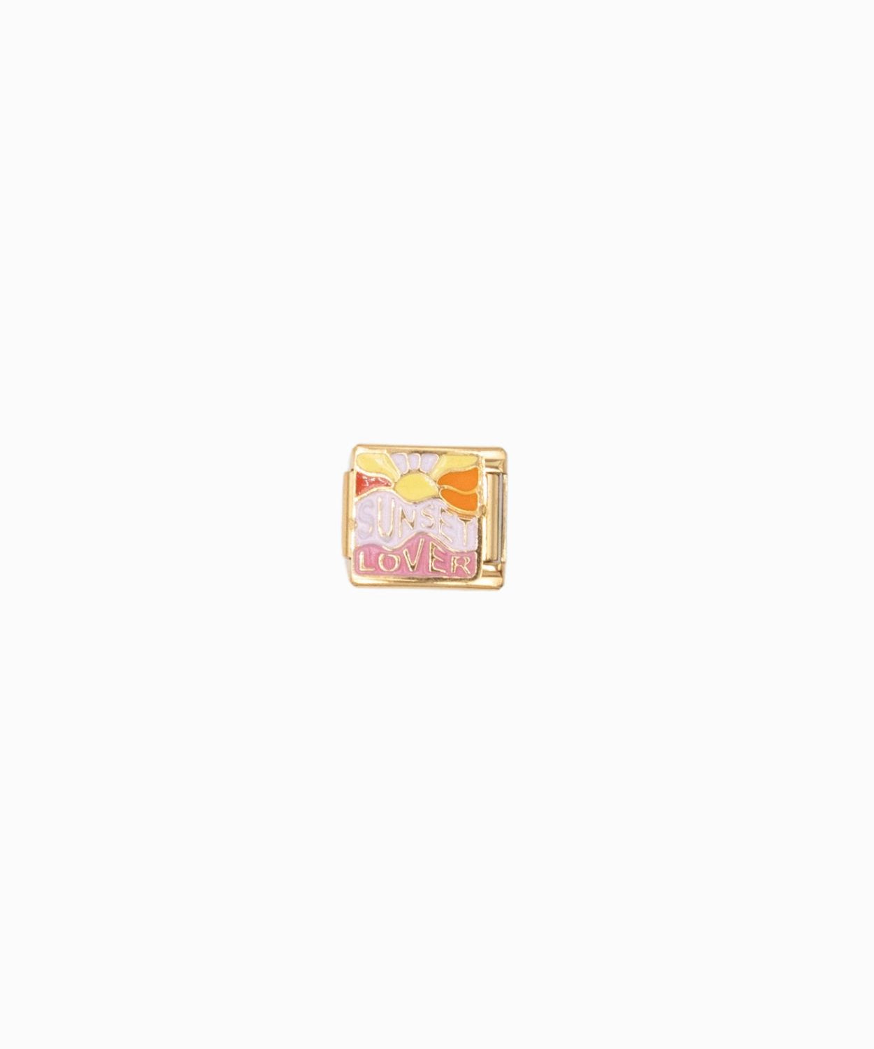 Maillon italien 9x10mm - Doré