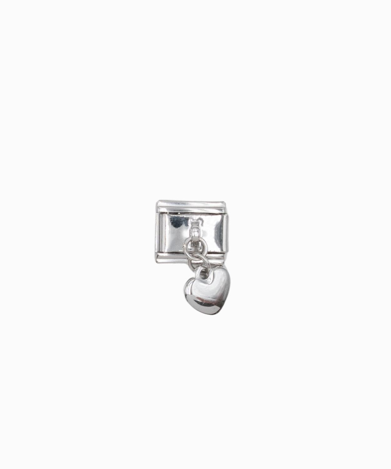 Maillon italien 9x10mm - Rhodié