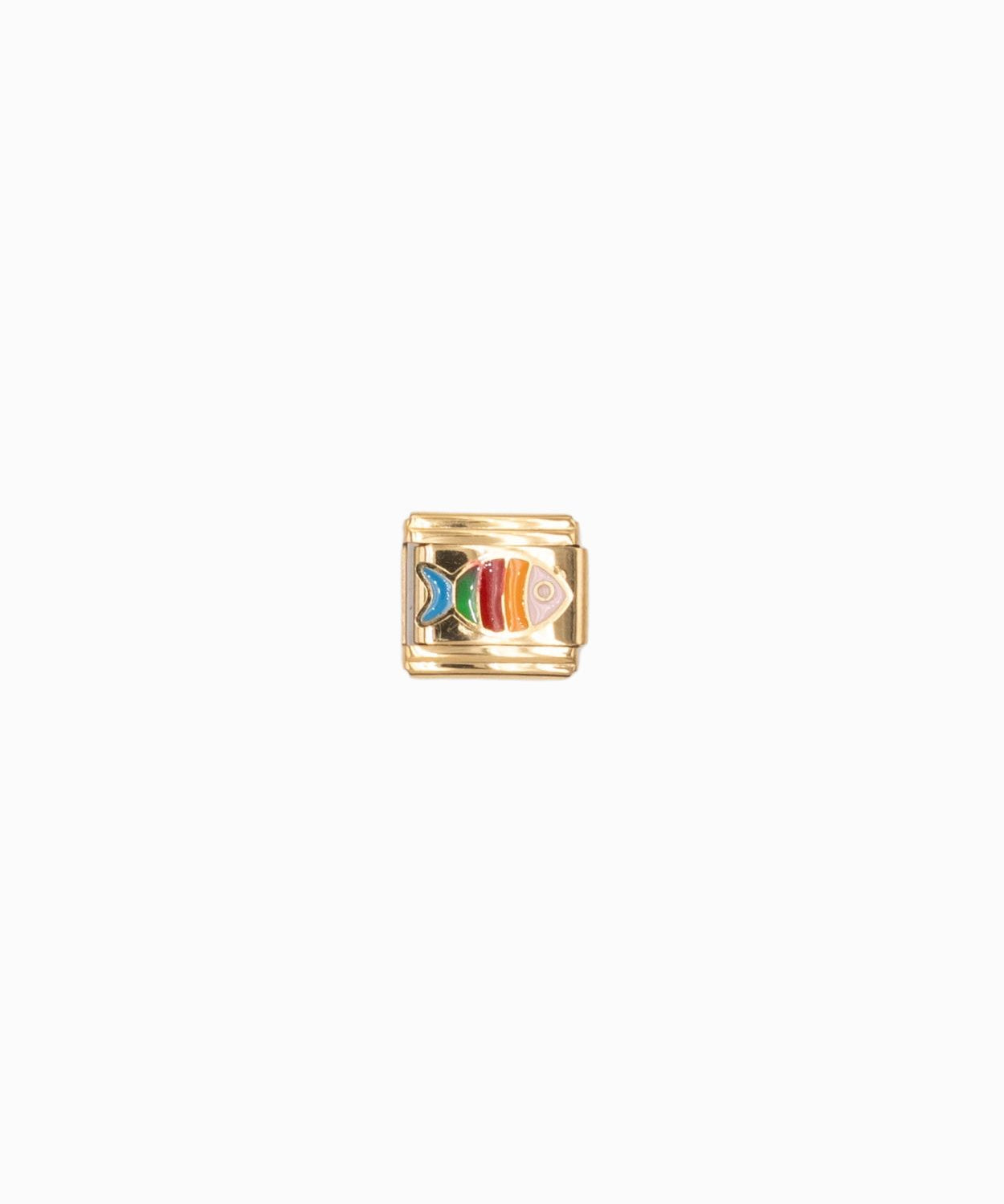 Maillon italien 9x10mm - Doré