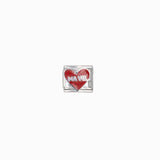 Maillon italien 9x10mm - Rhodié