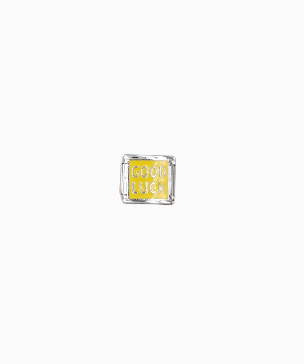 Maillon italien 9x10mm - Rhodié